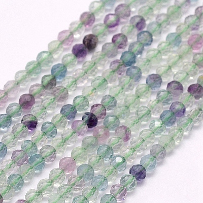 Natural Fluorite Beads Strands G-F509-38-2mm-1