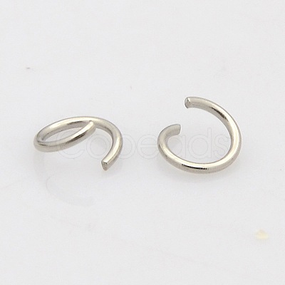 Tarnish Resistant 304 Stainless Steel Open Jump Rings STAS-N015-03-7x1mm-1