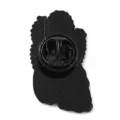 Black Alloy Brooch JEWB-Z011-02C-EB-1
