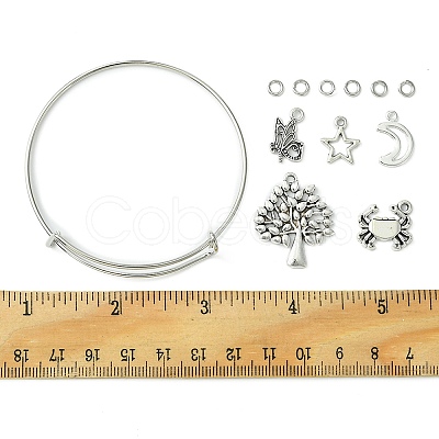DIY Charm Bangle Making Kit DIY-FS0005-24-1