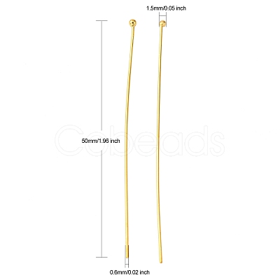 Brass Ball Head pins RP0.6X50MM-NFG-1