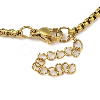 201 Stainless Steel Popcorn Chain Bangles for Women BJEW-M044-02G-1