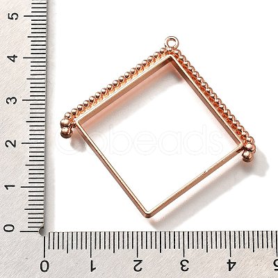 Alloy Open Back Bezel Pendants PALLOY-I223-08RG-1