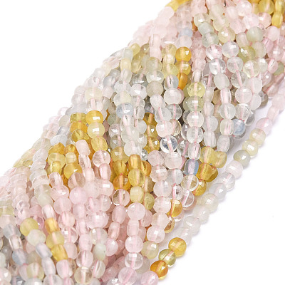 Natural Morganite Beads Strands G-E569-F02-1