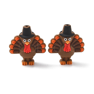 3D Thanksgiving Day Food Grade Silicone Focal Beads SL-CBA05A0-01-1