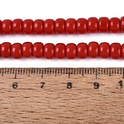 Opaque Glass Beads Strands GLAA-NH0002-B01-C04-1