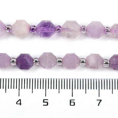 Natural Lepidolite Beads Strands G-O201B-108E-1