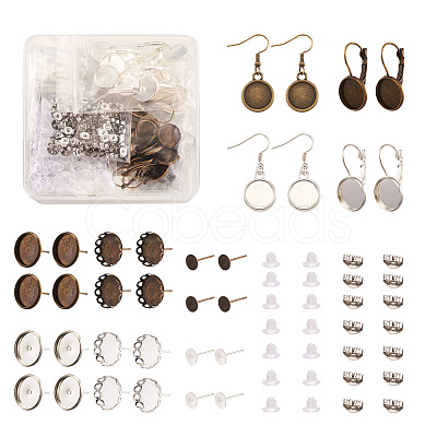 Fashewelry Brass Earring Finding Sets FIND-FW0001-19-1