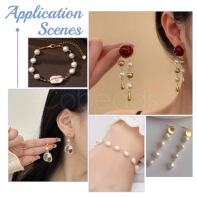30Pcs ABS Plastic Imitation Pearl Round Connector Charms KK-WR0001-32-1