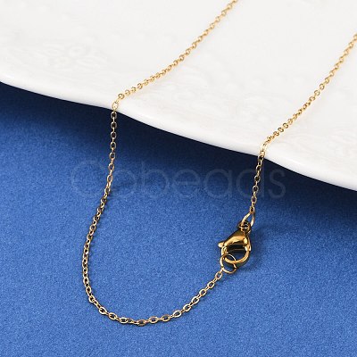 304 Stainless Steel Cable Chain Necklaces NJEW-M151-24G-1