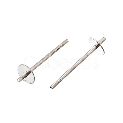 304 Stainless Steel Stud Earring Findings STAS-D370-02P-01-1