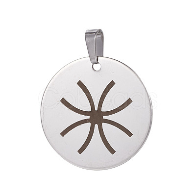 Tarnish Resistant 201 Stainless Steel Pendants STAS-E450-05P-AAA-1