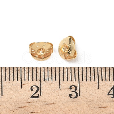 Brass Earring Nuts KK-H083-09G-1