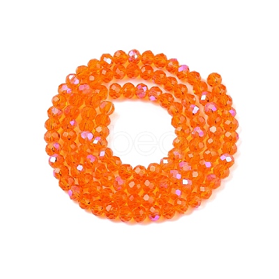 Electroplate Glass Beads Strands EGLA-A044-T4mm-L25-1