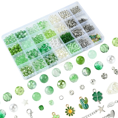 DIY Glass Beads Bracelets Jewelry Making Kit DIY-FS0007-69-1