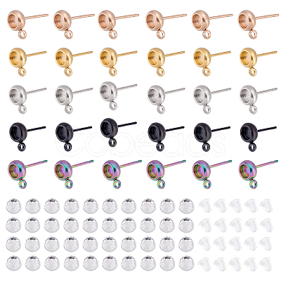 DIY Earring Making Finding Kits STAS-DC0007-39-1