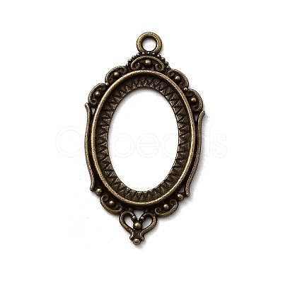 Vintage Tibetan Style Alloy Pendant Cabochon Bezel Open Back Settings LS-TIBEP-M018-40AB-NF-1