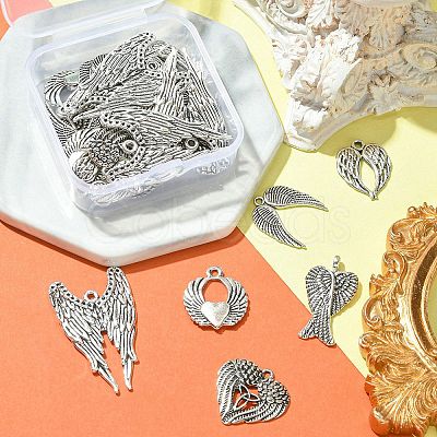 30Pcs 6 Styles Alloy Pendant FIND-YW0003-38-1