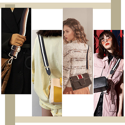 2 Style Stripe Pattern Polyester Bag Tape FIND-FH0002-90-1