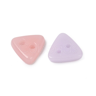 2-Hole Glass Buttons PORC-R010-13-1