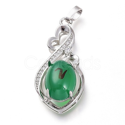 Brass Micro Pave Clear Cubic Zirconia Open Back Bezel Pendant Cabochon Settings ZIRC-I049-09P-1