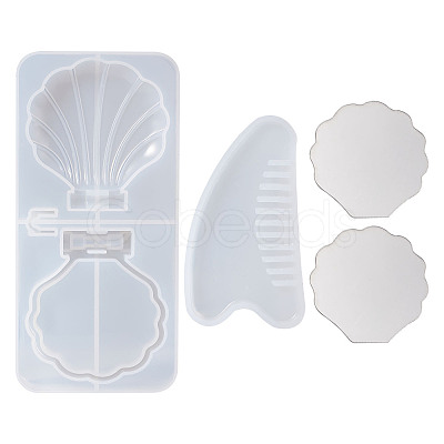 DIY Comb & Mirror Silicone Molds Sets DIY-TA0008-44-1