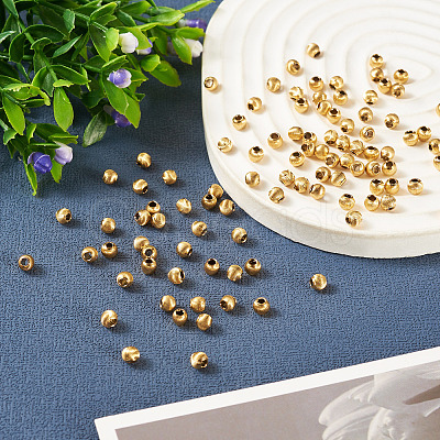 100Pcs Brass Beads KK-TA0008-53-1
