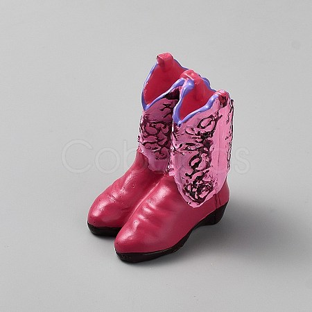 Resin Boots Sculpture Display Decorations DJEW-WH0053-55B-1