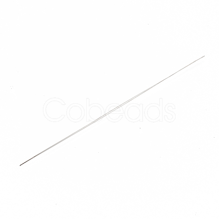Iron Big Eye Beading Needles TOOL-N006-02-01-1