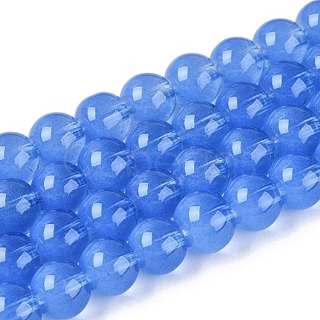 Transparent Glass Imitation Cat Eye Beads Strands GLAA-Q110-01B-04-1