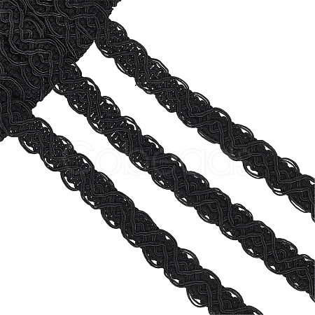 18Yards Polyester Braided Lace Trim OCOR-CY0001-88B-1