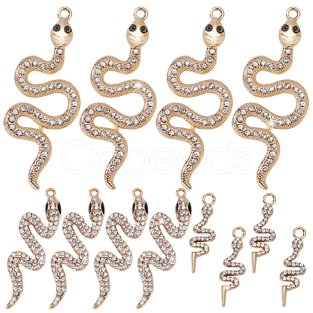 12Pcs 3 Colors Zinc Alloy Pendants FIND-GA0007-41-1