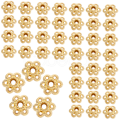 300Pcs Alloy Beads Caps PALLOY-SC0004-38-1