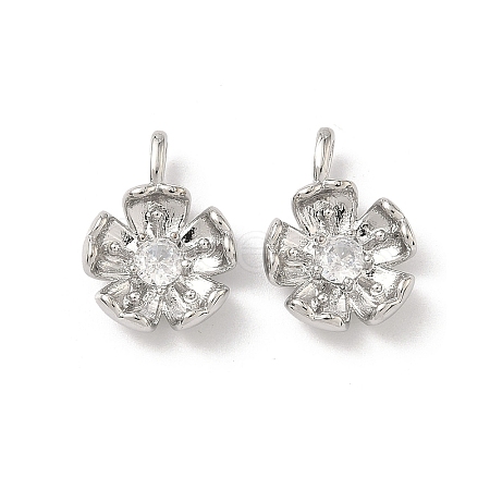 Brass Micro Pave Cubic Zirconia Pendants LS-KK-L260-07P-1