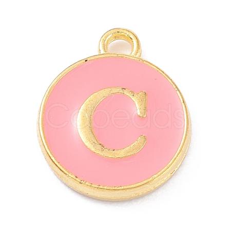 Golden Plated Alloy Enamel Charms X-ENAM-Q437-14C-1