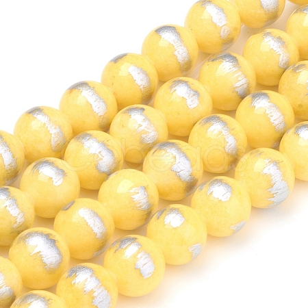 Natural Mashan Jade Beads Strands G-G833-10mm-11-1