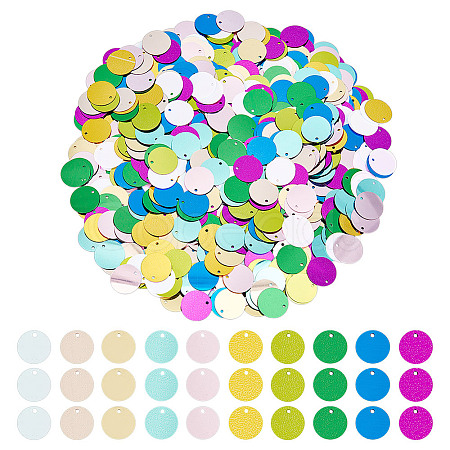 2000Pcs 10 Colors Ornament Accessories PVC-OC0001-14B-1