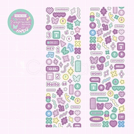 PET Plastic Stickers DIY-H168-01D-1