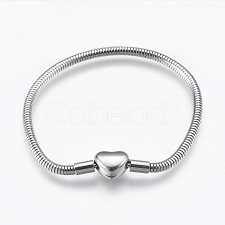 Tarnish Resistant 304 Stainless Steel European Style Chains Bracelet Making X-STAS-E428-10C-P-1