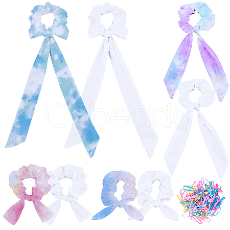12Pcs 4 Styles Cotton Hair Ties PHAR-SP0001-27-1