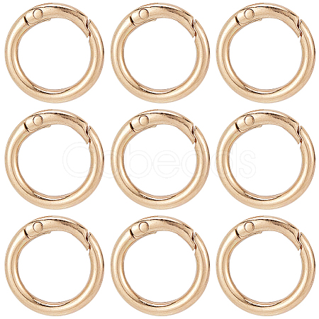 SUNNYCLUE 30Pcs Alloy Spring Gate Rings FIND-SC0009-08-1