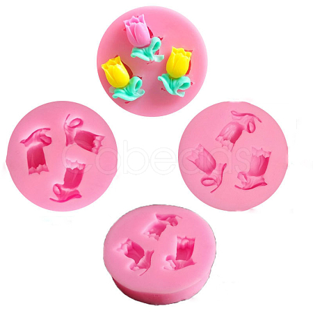 Flower Food Grade Silicone Molds SOAP-PW0001-082C-1