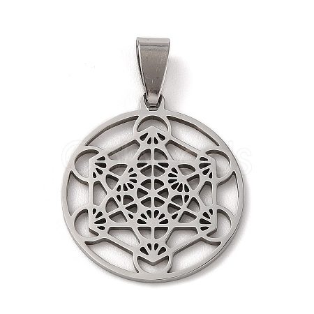 Non-Tarnish 201 Stainless Steel Pendants STAS-E200-06P-1