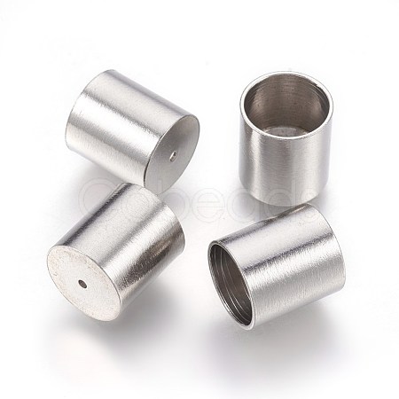 Tarnish Resistant 201 Stainless Steel Cord Ends STAS-O118-68P-1