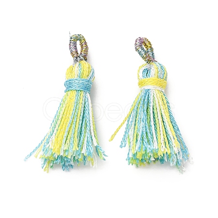Polyester Tassel Pendants FIND-D302-01G-1