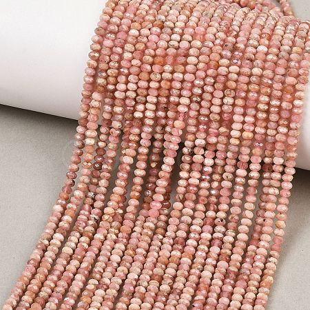 Natural Argentina Rhodonite Beads Strands G-B175-A18-2x3mm-1