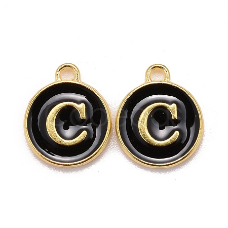 Golden Plated Alloy Charms ENAM-S118-02C-1