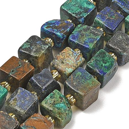 Natural Azurite Beads Strands G-G053-B20-03-1