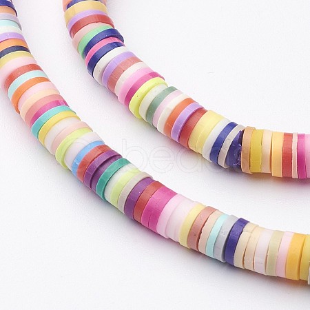 Handmade Polymer Clay Beads CLAY-R067-5.0mm-M1-1