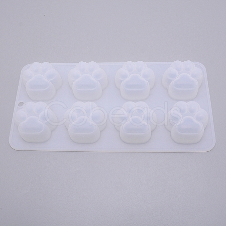 Cat Footprint Silicone Molds DIY-WH0203-30-1